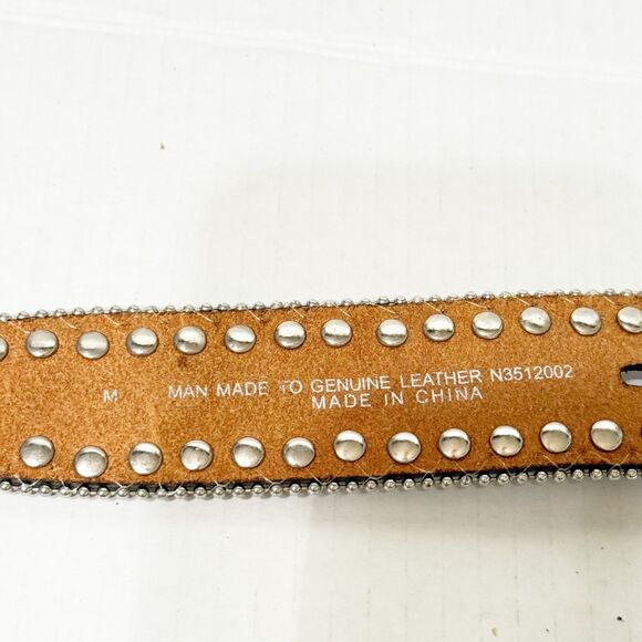 Blazin Roxx Belt MEDIUM Brown Croc Print Western Rodeo Bling Rhinestone Jewels - Picture 8 of 11